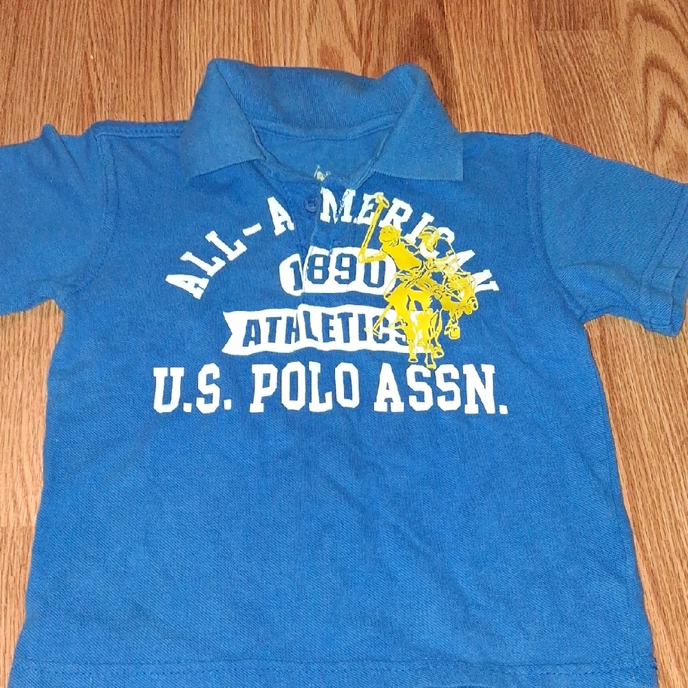 4 T U.S. Polo Assn. Blue Polo Shirt Classic Short-Sleeve
